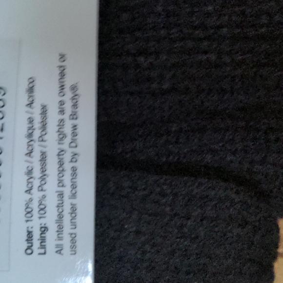 Mens Heat Lockers Black Knit Cable Thermal Lined Gloves Size Medium Large NEW - Picture 6 of 7